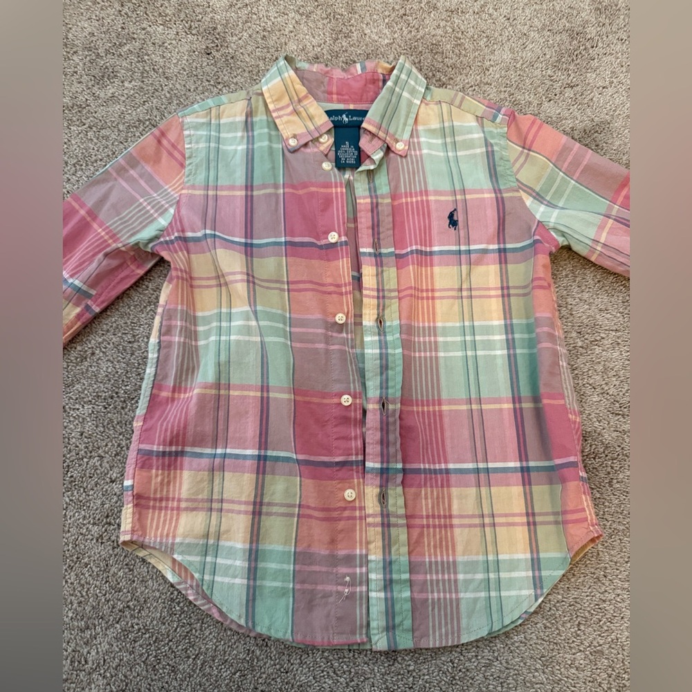Ralph Lauren plaid boys shirts 5